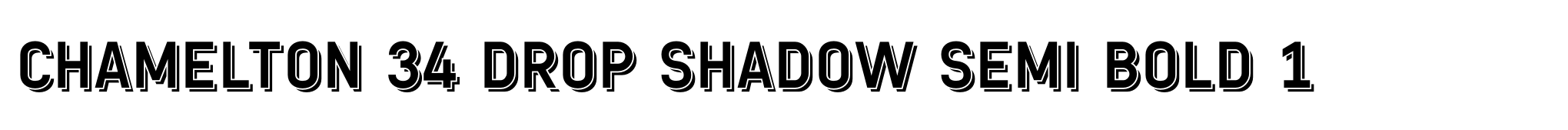 Chamelton 34 Drop Shadow Semi Bold 1 image